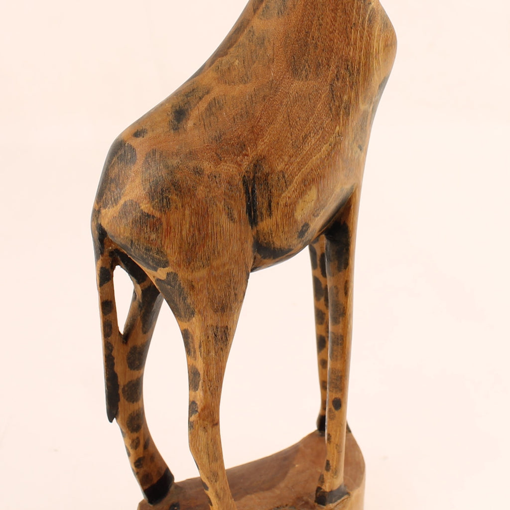 Handgesneden Houten Giraffe – Afrikaans Beeld ca. 30 cm