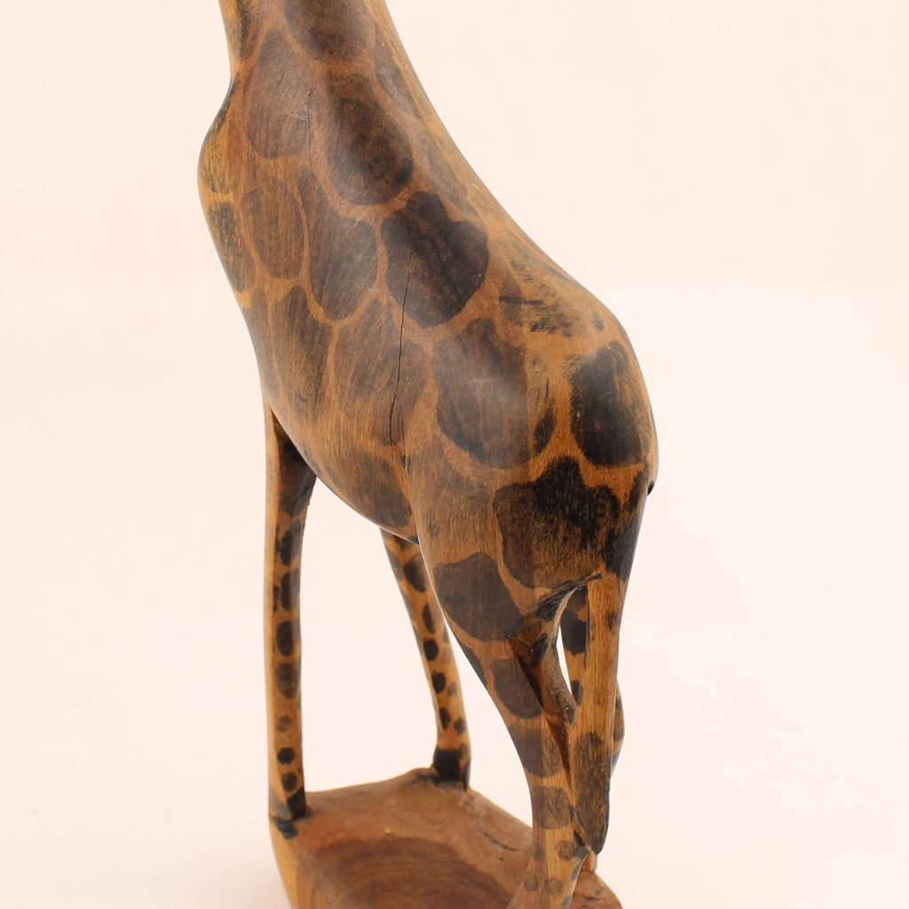 Handgesneden Houten Giraffe – Afrikaans Beeld ca. 30 cm