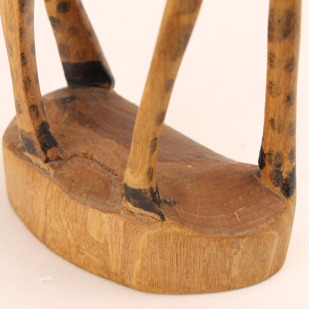 Handgesneden Houten Giraffe – Afrikaans Beeld ca. 30 cm