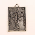 Benedictus Medaille Hangplaat – Vintage Religieus Beschermingssymbool