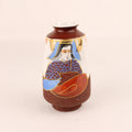 Japans Satsuma Stijl Vaasje – Moriage Decoratie – Geisha – 9,5 cm