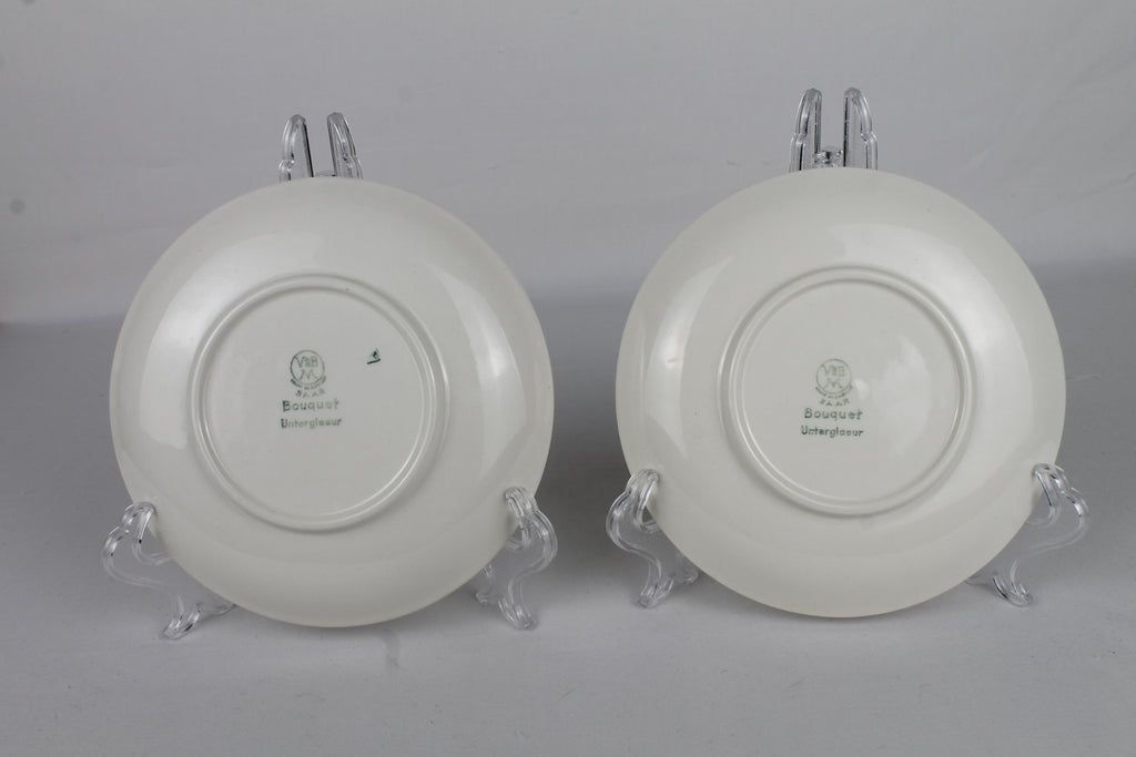 Villeroy & Boch “Bouquet” Schoteltjes (Set van 2) – Saar, ca. 1950–1960