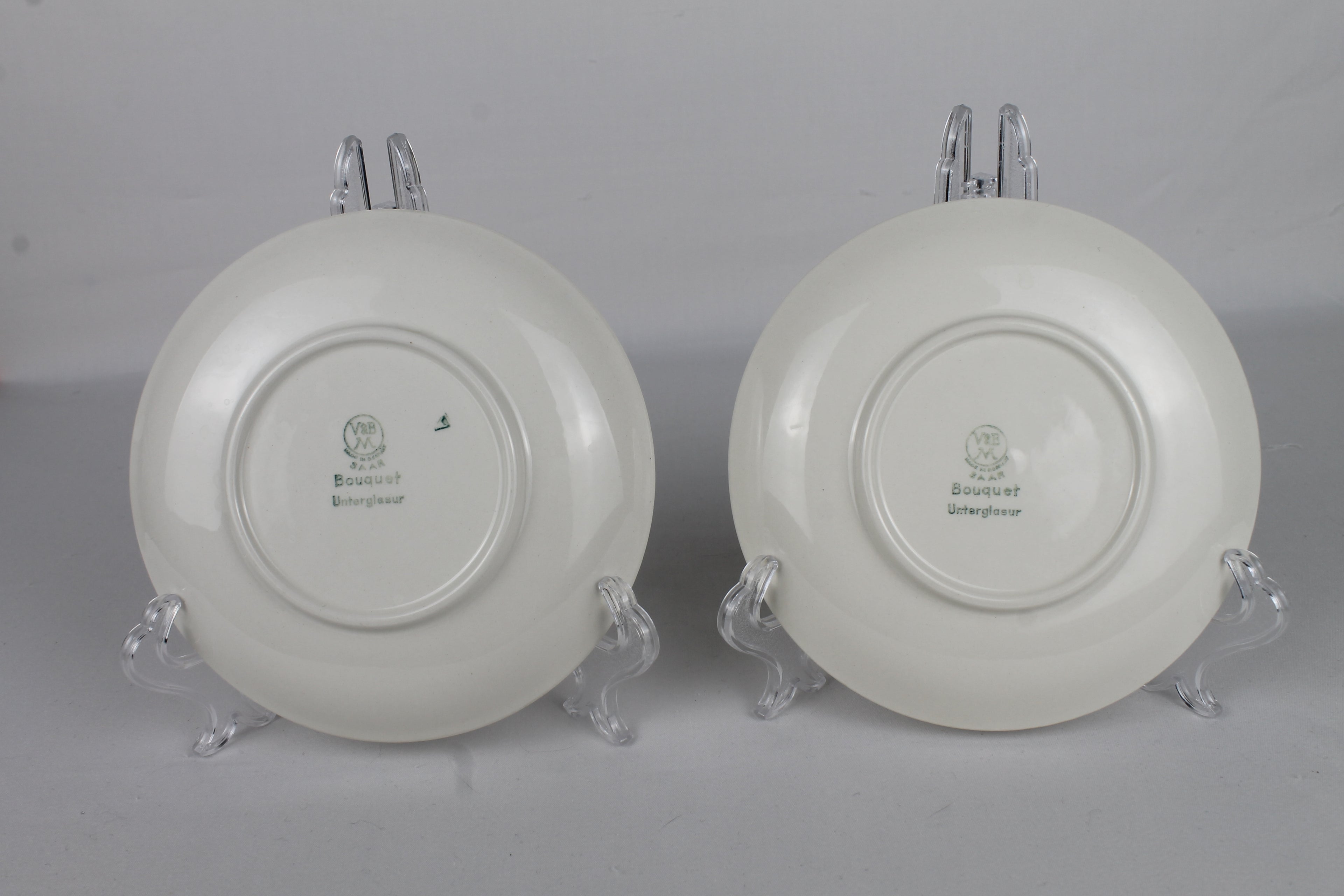 Villeroy & Boch “Bouquet” Schoteltjes (Set van 2) – Saar, ca. 1950–1960
