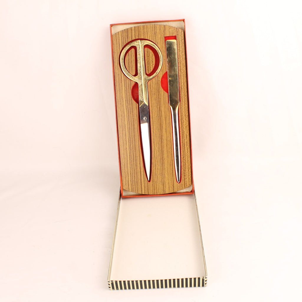 Bureau Set Schaar & Briefopener in Doos – Mid Century Design