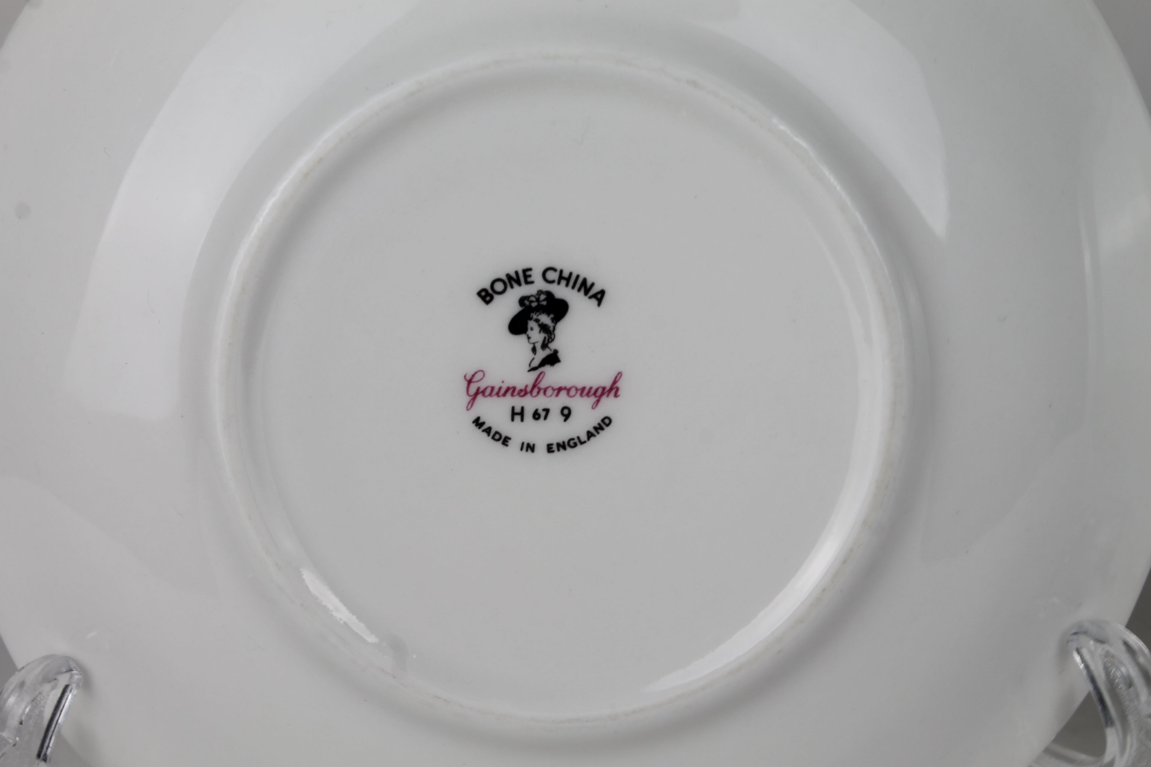 Gainsborough Bone China Schoteltjes - H67 - 6/9 - Roosjes & Goud Decor - Set (2)