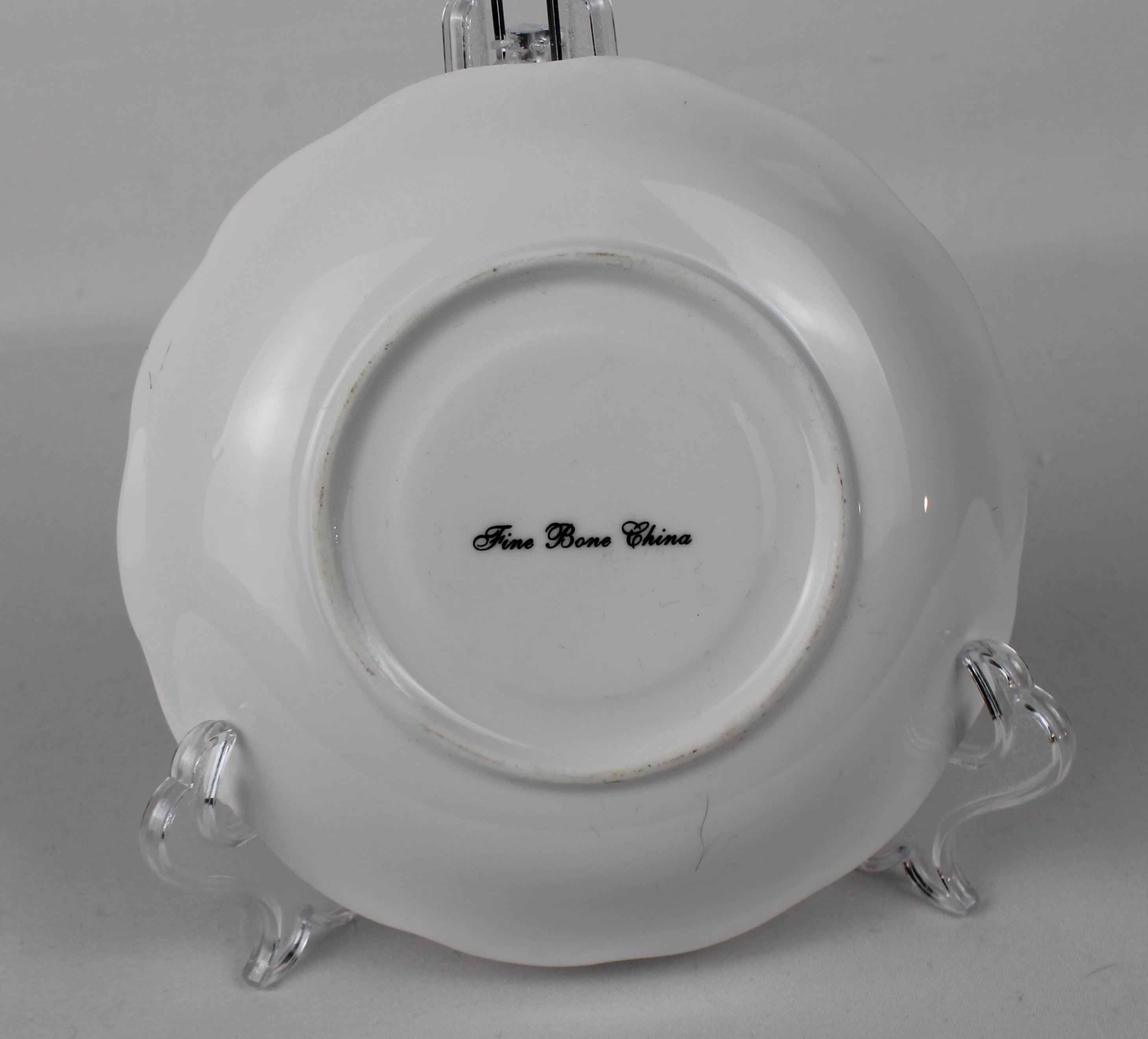 Fine Bone China Schoteltje – Paars Floral met Goudrand