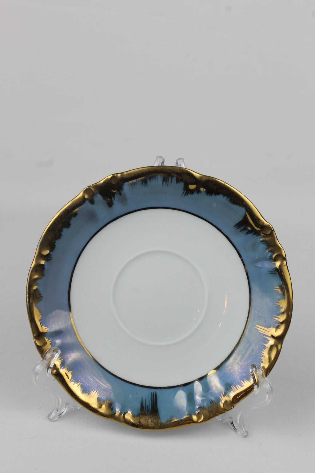 Lutz Austria Schoteltje – Blauw Lusterglazuur & Goud – ca. 1950–1970