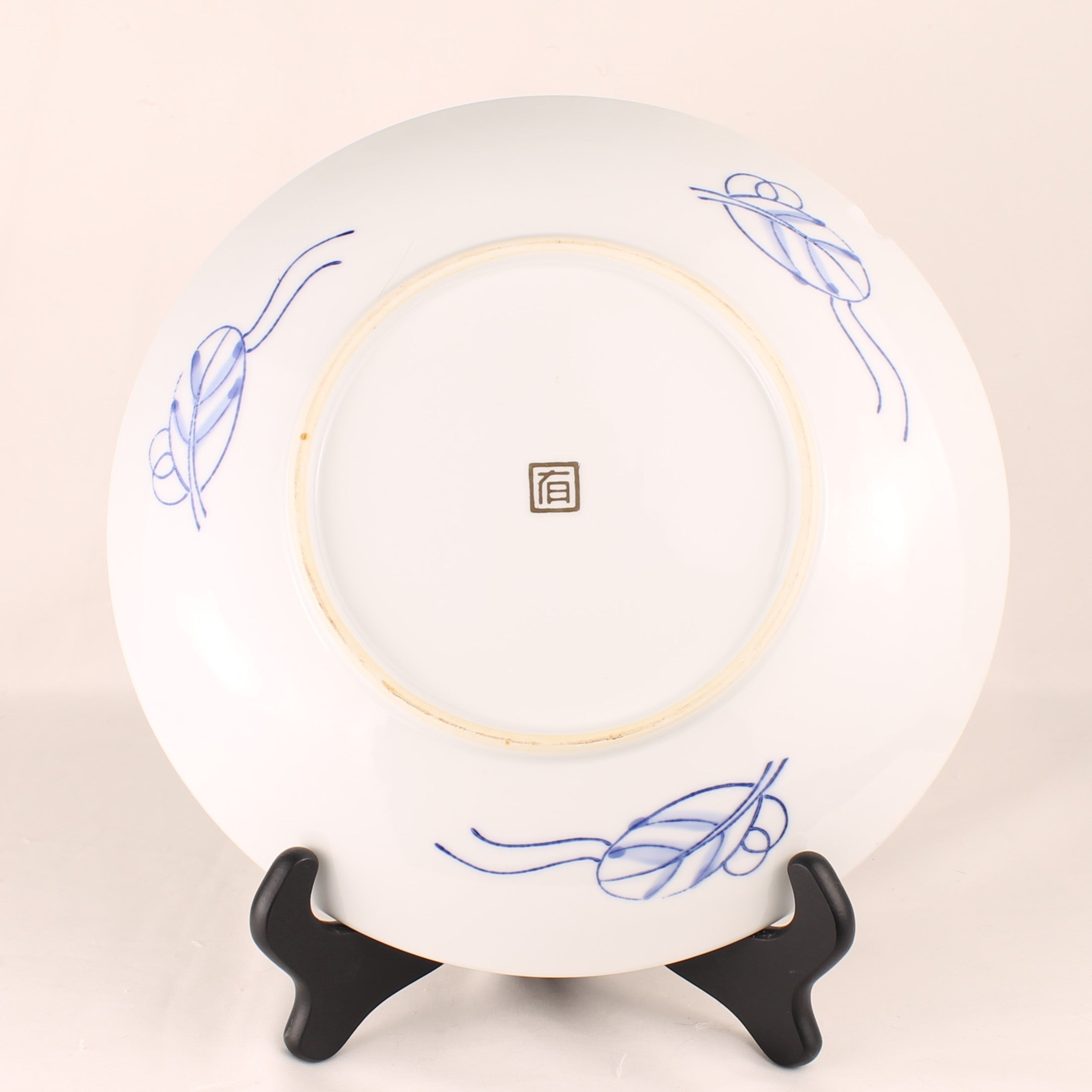 Japans Imari Stijl Wandbord met Gouddecor – Handbeschilderd Porselein ca. 1960