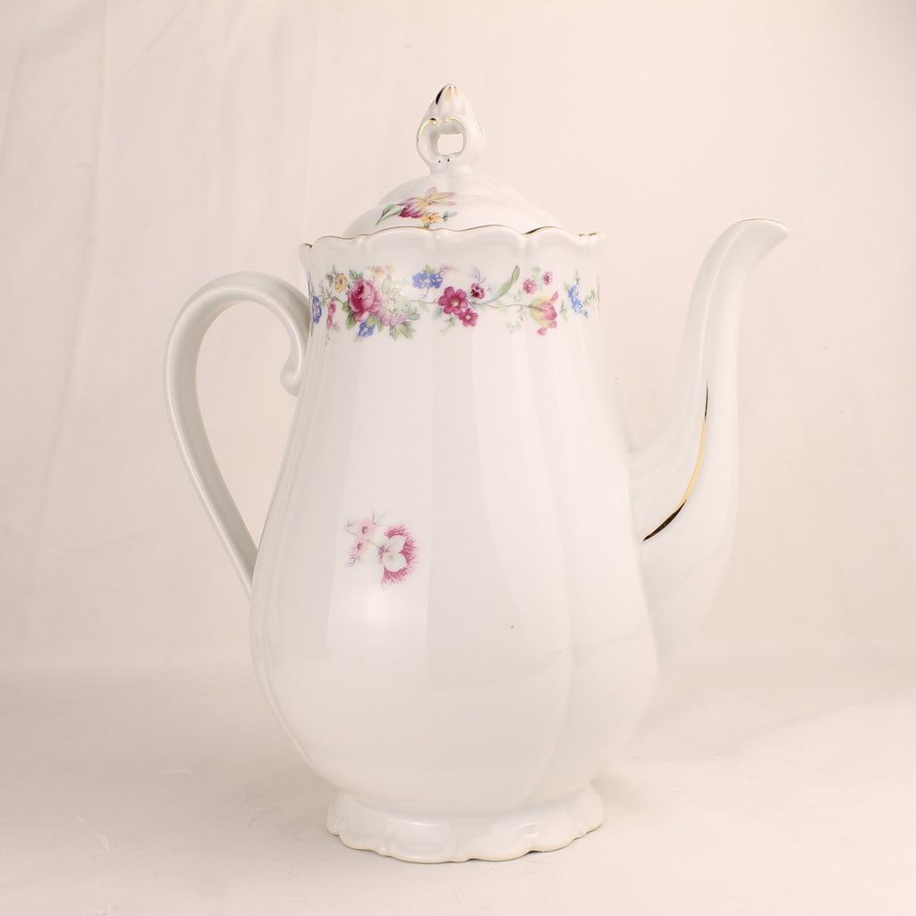 Haas & Czjzek Porseleinen Theepot – Made in Czechoslovakia – Groot formaat