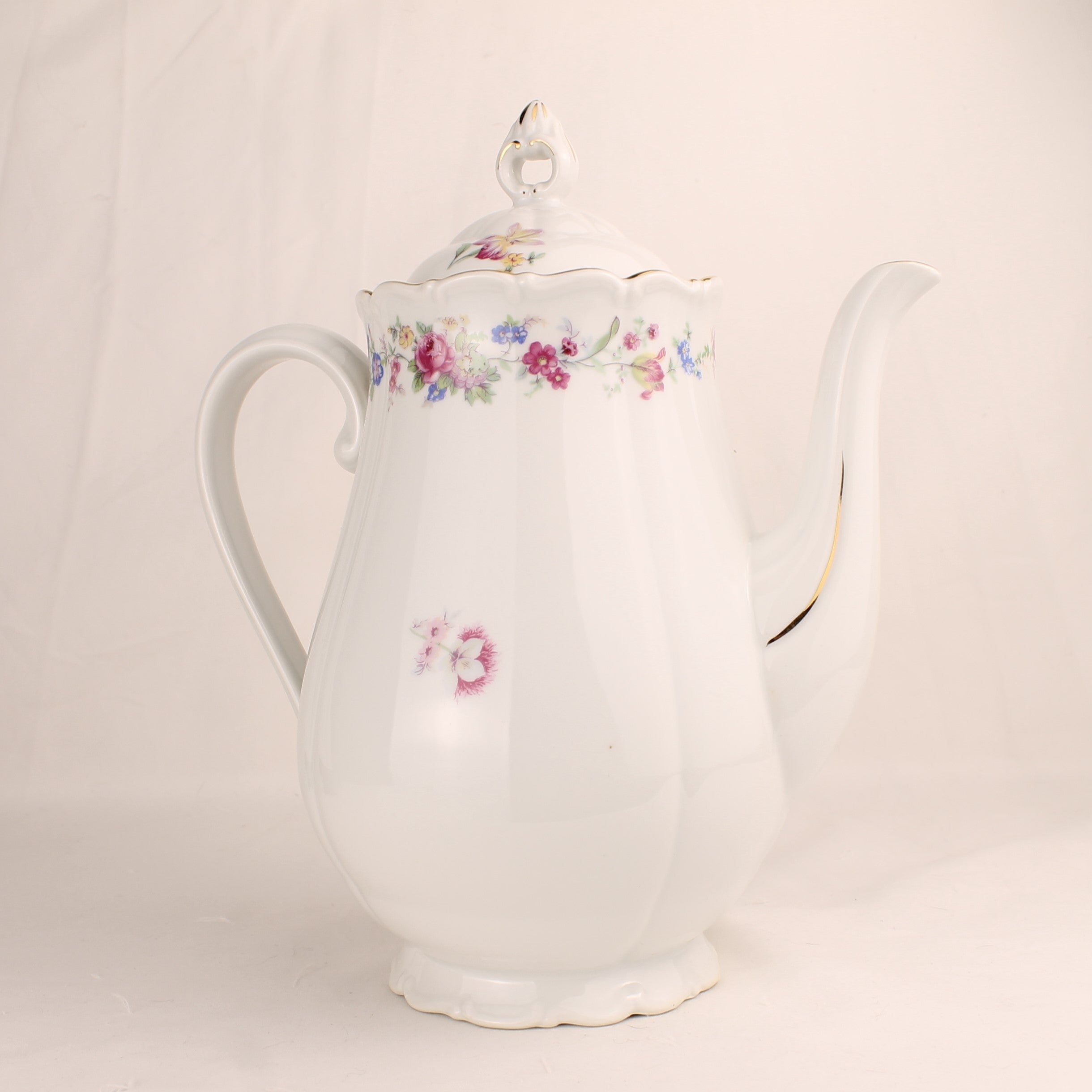 Haas & Czjzek Porseleinen Theepot – Made in Czechoslovakia – Groot formaat