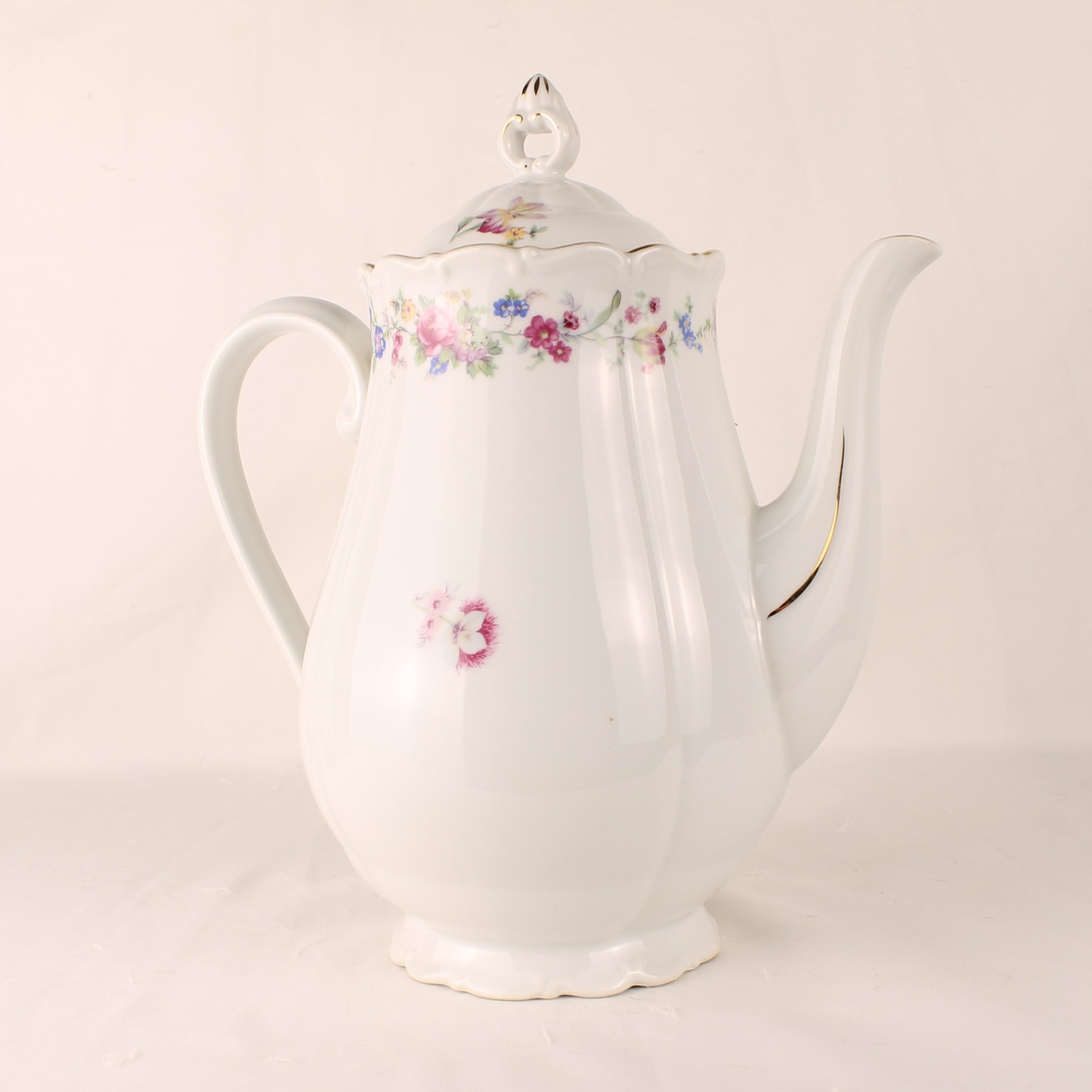 Haas & Czjzek Porseleinen Theepot – Made in Czechoslovakia – Groot formaat