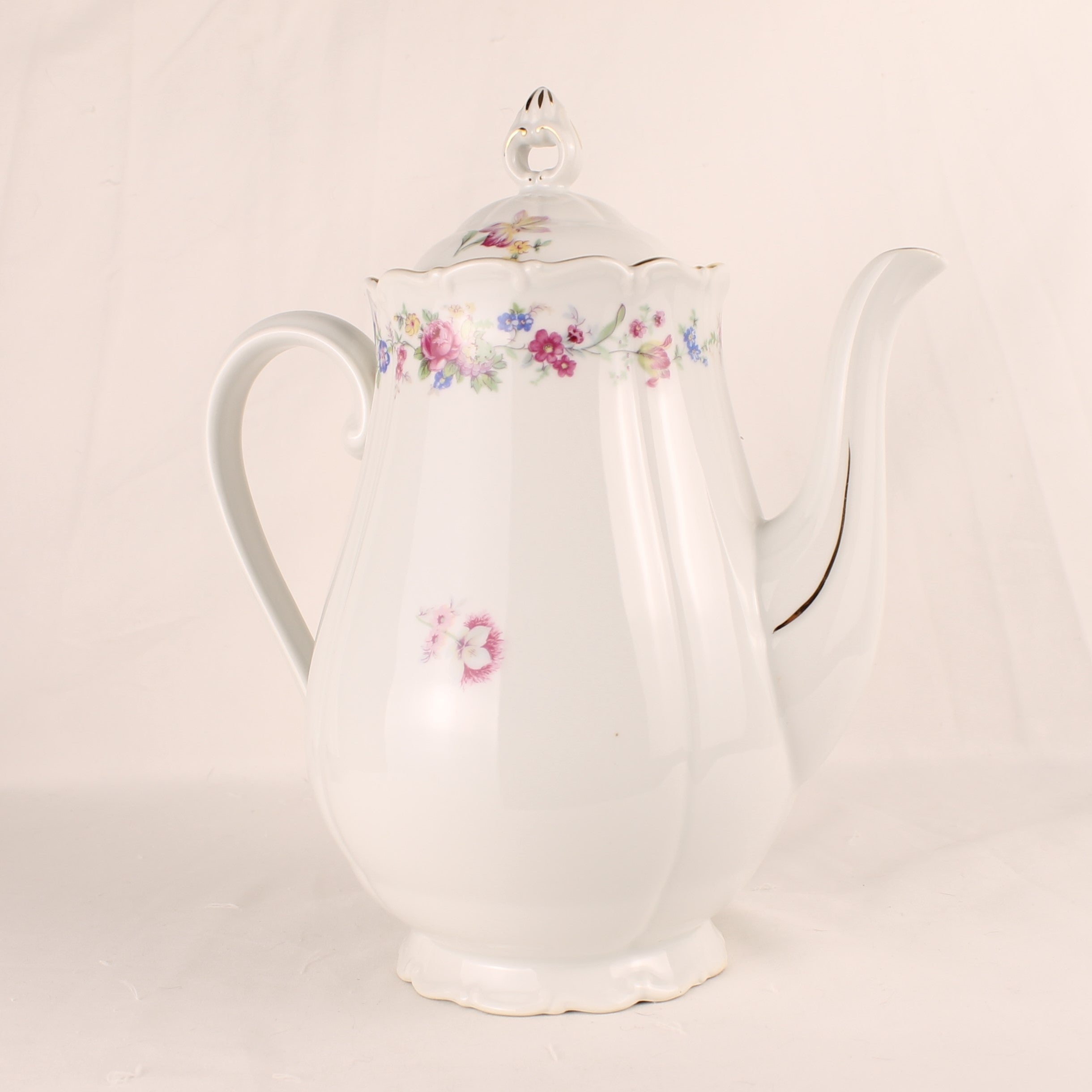 Haas & Czjzek Porseleinen Theepot – Made in Czechoslovakia – Groot formaat