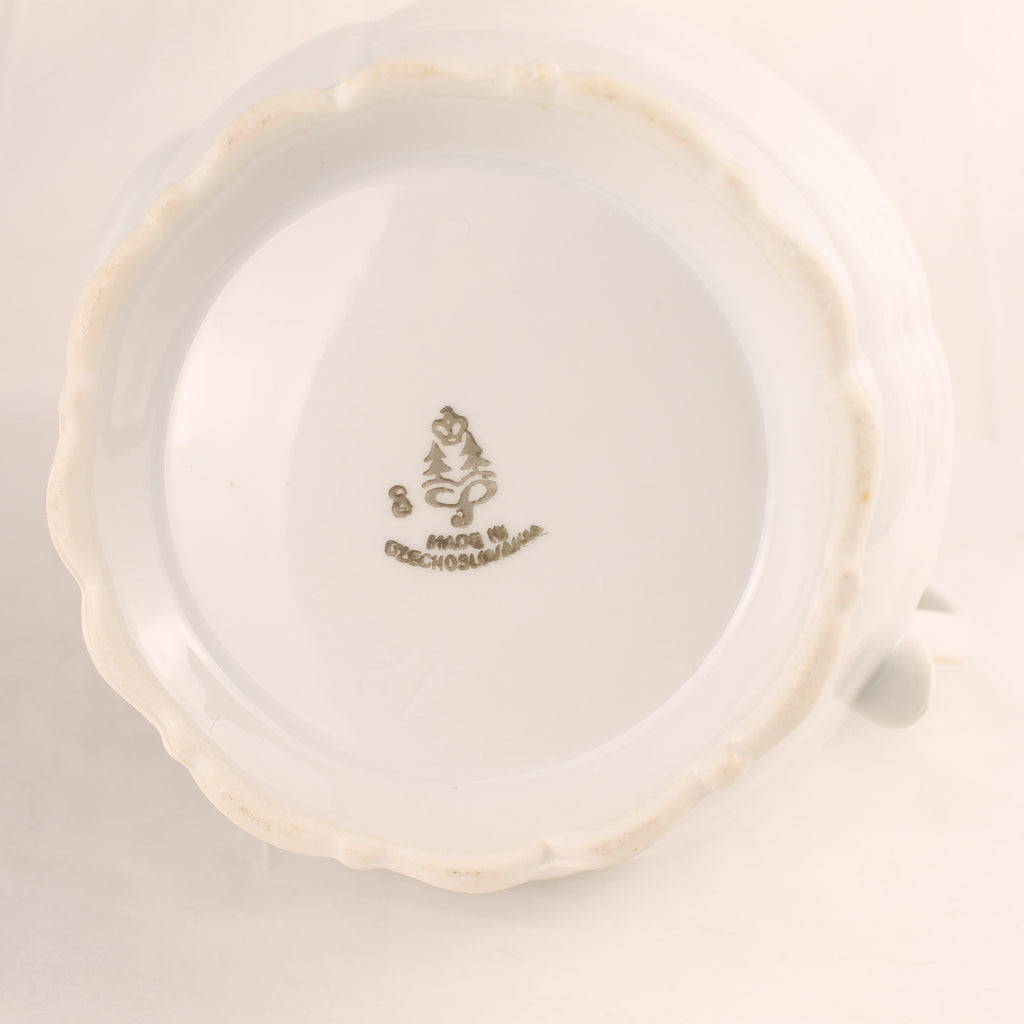 Haas & Czjzek Porseleinen Theepot – Made in Czechoslovakia – Groot formaat