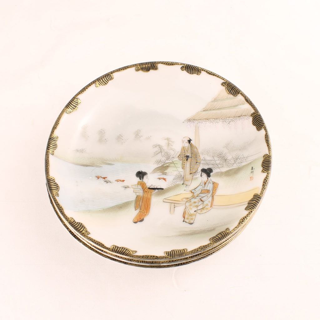 EADES Fine Japanese Porcelain – Vintage Handgeschilderde Schoteltjes (3)