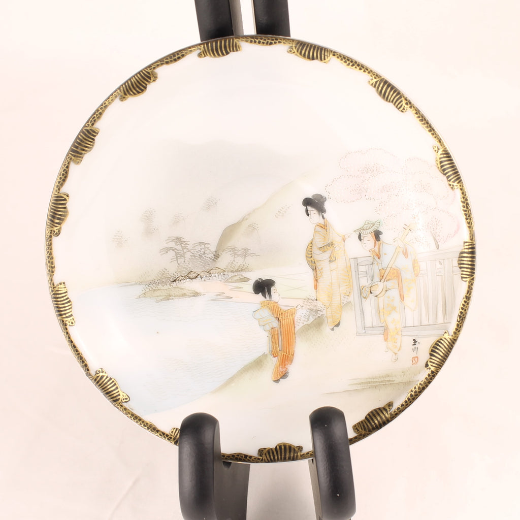 EADES Fine Japanese Porcelain – Vintage Handgeschilderde Schoteltjes (3)