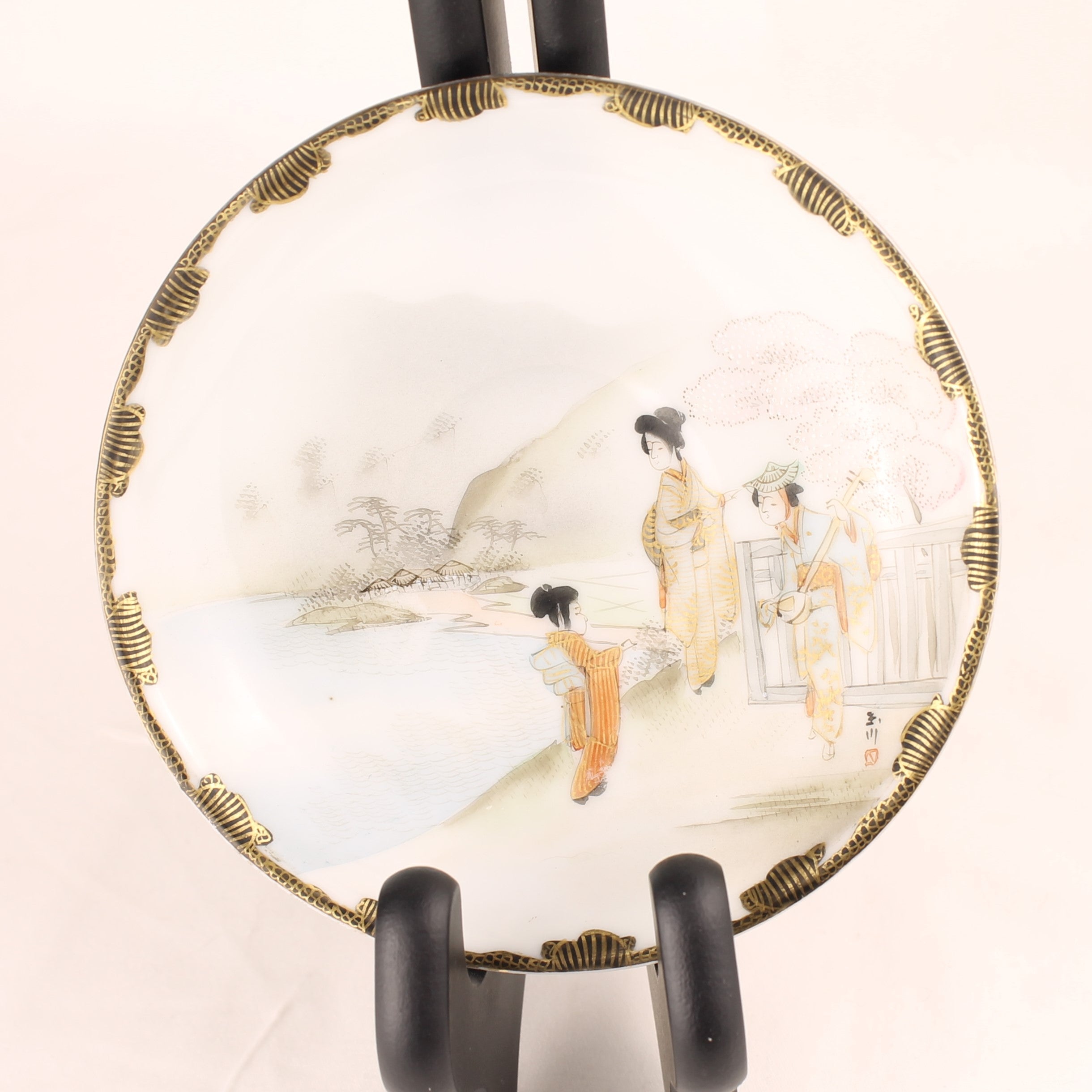 EADES Fine Japanese Porcelain – Vintage Handgeschilderde Schoteltjes (3)