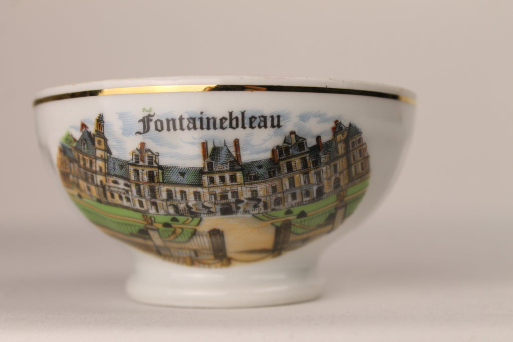 Limoges Porseleinen Schaaltje - Fontainebleau - Goudaccenten