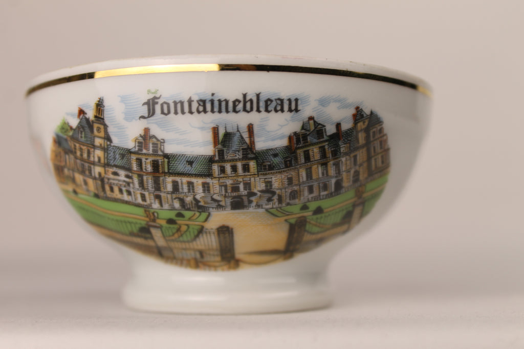 Limoges Porseleinen Schaaltje - Fontainebleau - Goudaccenten