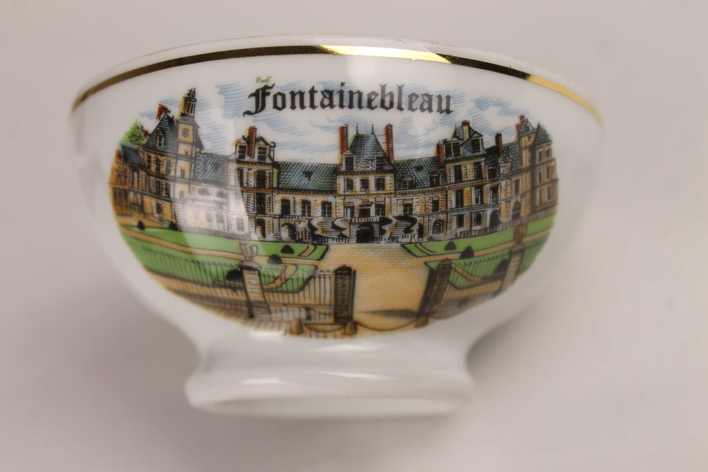 Limoges Porseleinen Schaaltje - Fontainebleau - Goudaccenten