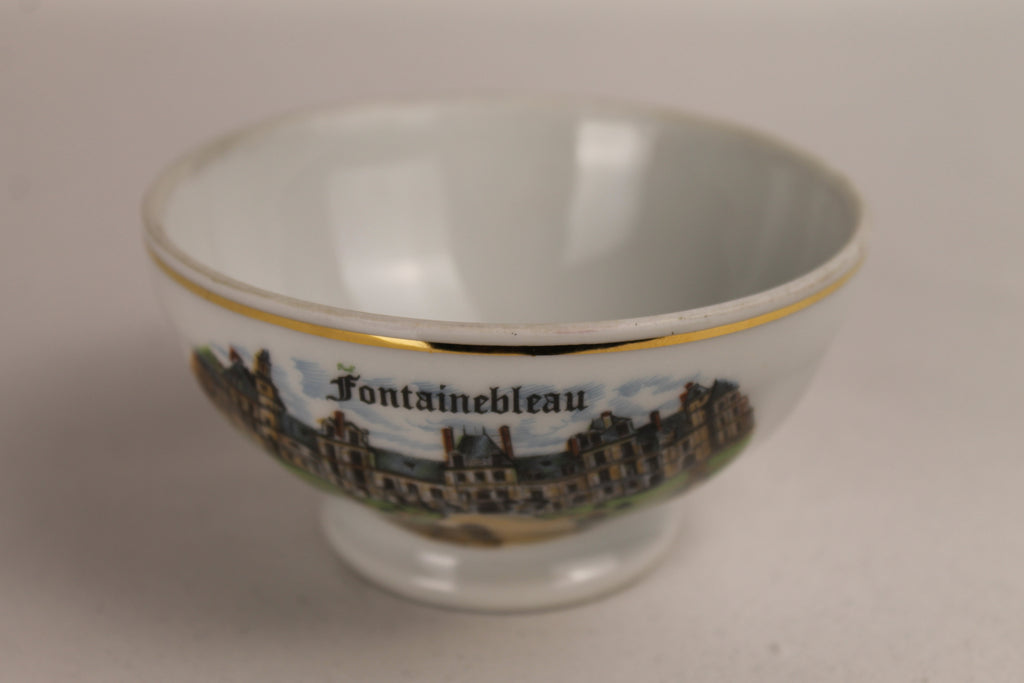 Limoges Porseleinen Schaaltje - Fontainebleau - Goudaccenten