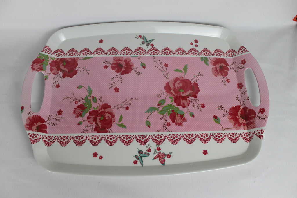 Room Seven “Winter Poppy” – Complete Serviesset (13-delig) – Mokjes, Bordjes, Suikerpot, Melkkannetje & Etagère
