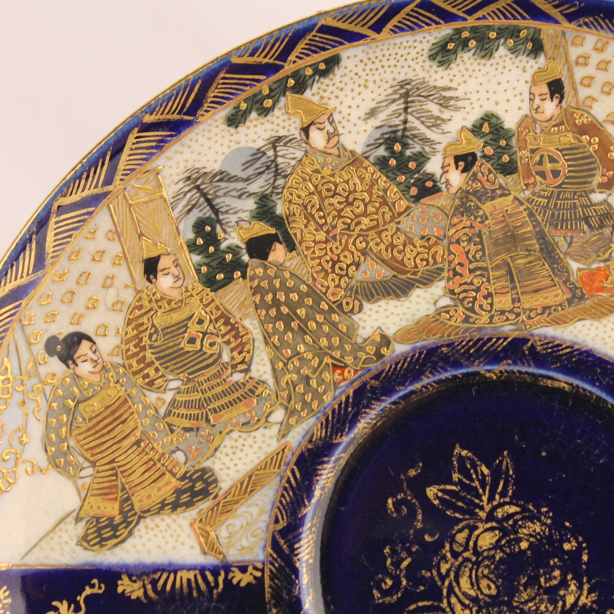 Japanse Satsuma Theeserviesset - 15-delig - Late Meiji ca. 1895-1915 - Hododa Merkteken