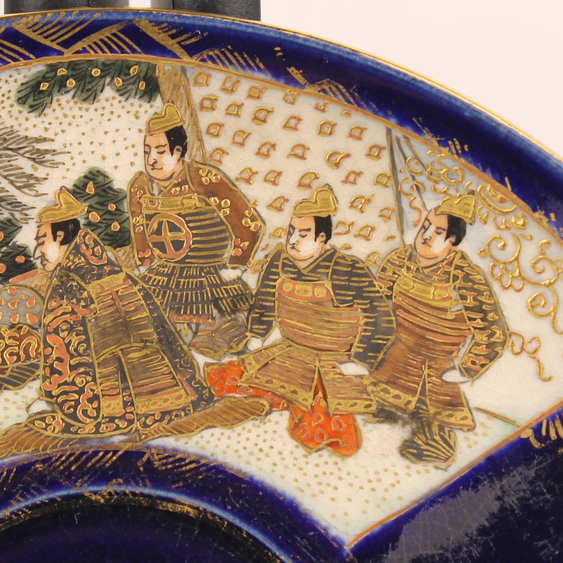 Japanse Satsuma Theeserviesset - 15-delig - Late Meiji ca. 1895-1915 - Hododa Merkteken