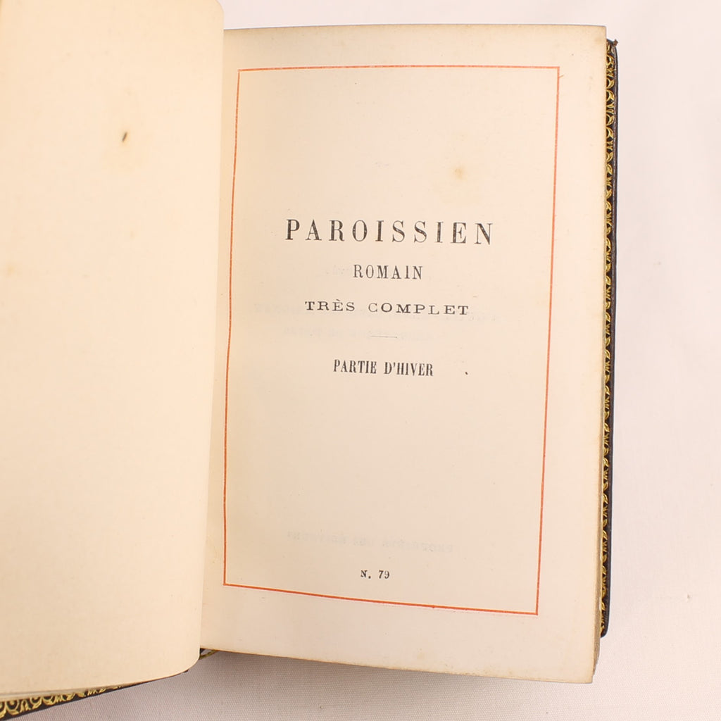 Paroissien Romain Très Complet N°79 (1894) | Luxe Driedelige Leren Missaalset | Alfred Mame