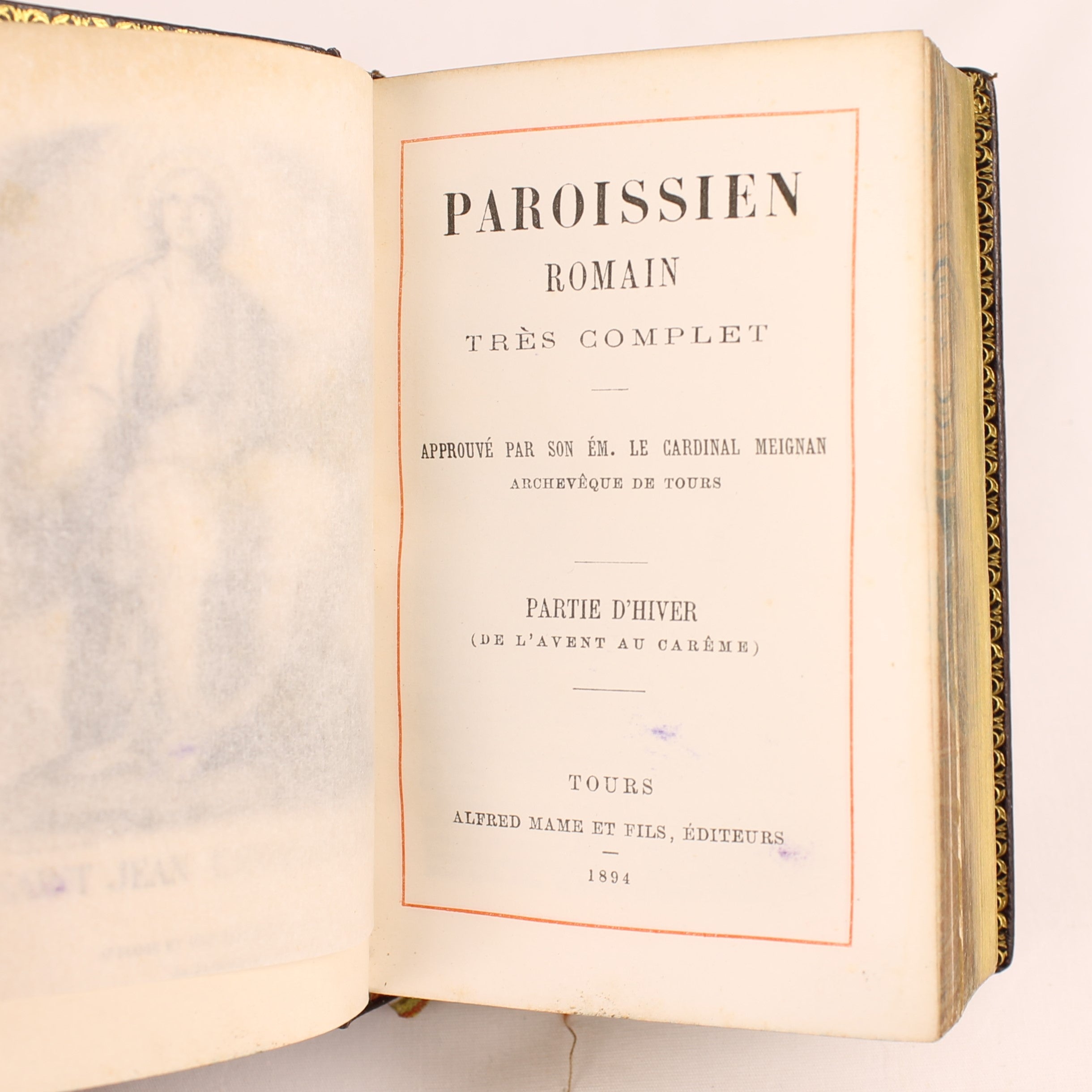 Paroissien Romain Très Complet N°79 (1894) | Luxe Driedelige Leren Missaalset | Alfred Mame