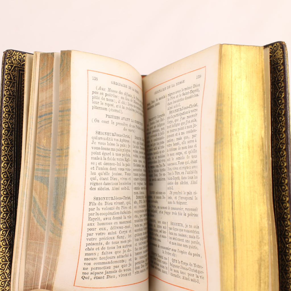 Paroissien Romain Très Complet N°79 (1894) | Luxe Driedelige Leren Missaalset | Alfred Mame
