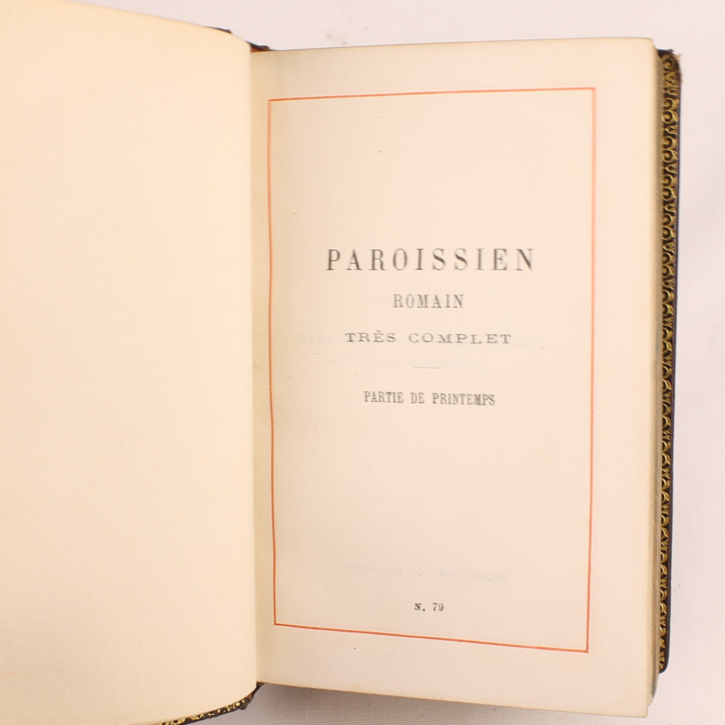 Paroissien Romain Très Complet N°79 (1894) | Luxe Driedelige Leren Missaalset | Alfred Mame