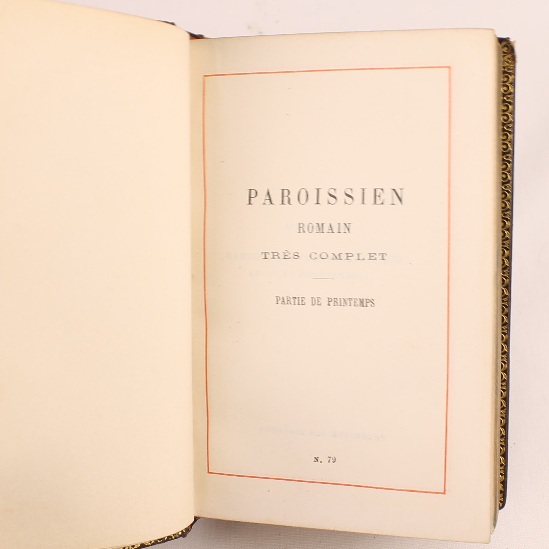 Paroissien Romain Très Complet N°79 (1894) | Luxe Driedelige Leren Missaalset | Alfred Mame