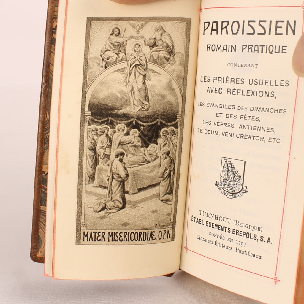 Brepols Paroissien Romain Pratique 1937 | Frans Leren Missaal | Goudsnede