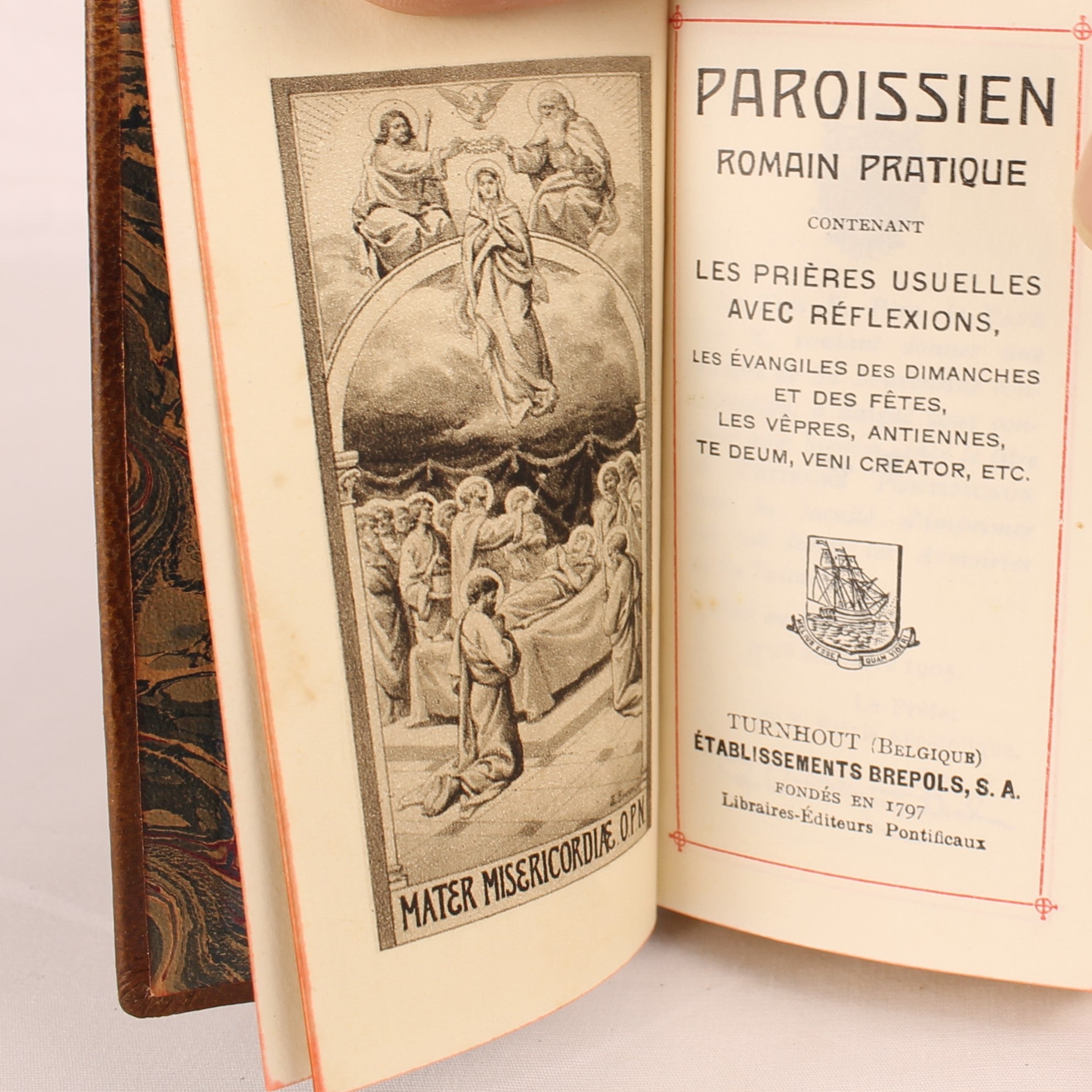 Brepols Paroissien Romain Pratique 1937 | Frans Leren Missaal | Goudsnede