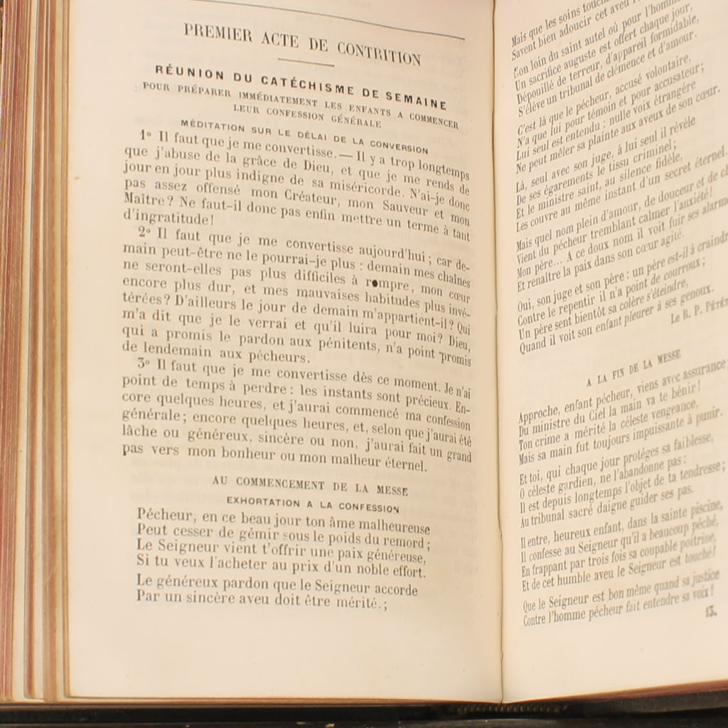 Frans Catechismusboek van Abbé Dupanloup ca. 1860