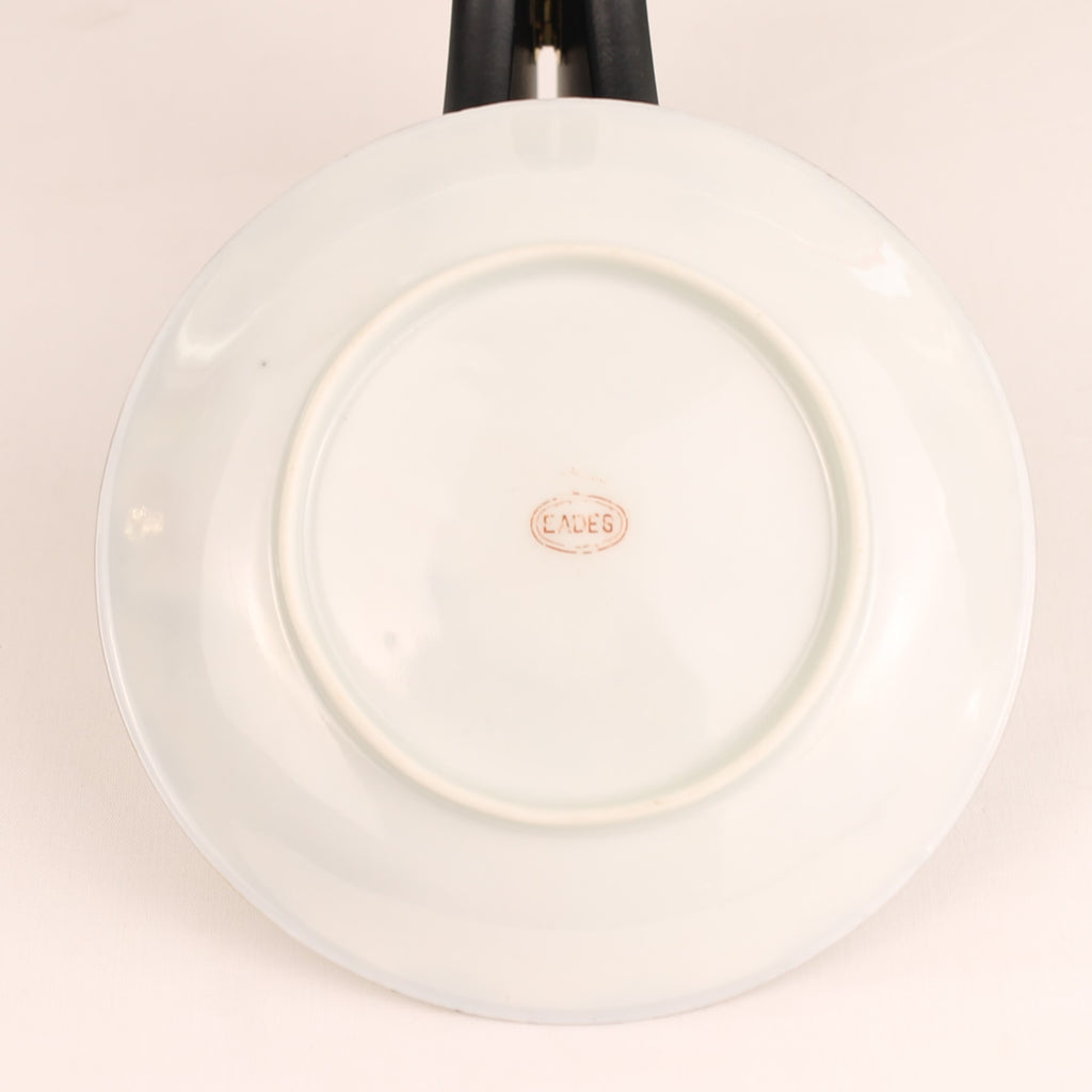 Japanse Handbeschilderde Eggshell Porseleinen Kop en Schotels | Set van 3 | EADES | ca. 1920-1935