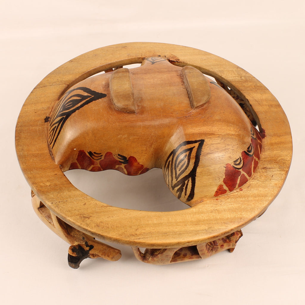 Afrikaanse Handgesneden Houten Dierenschaal | Safari Decoratie