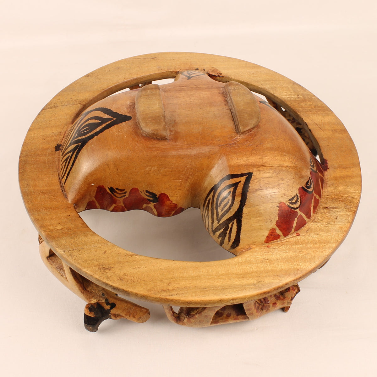 Afrikaanse Handgesneden Houten Dierenschaal | Safari Decoratie