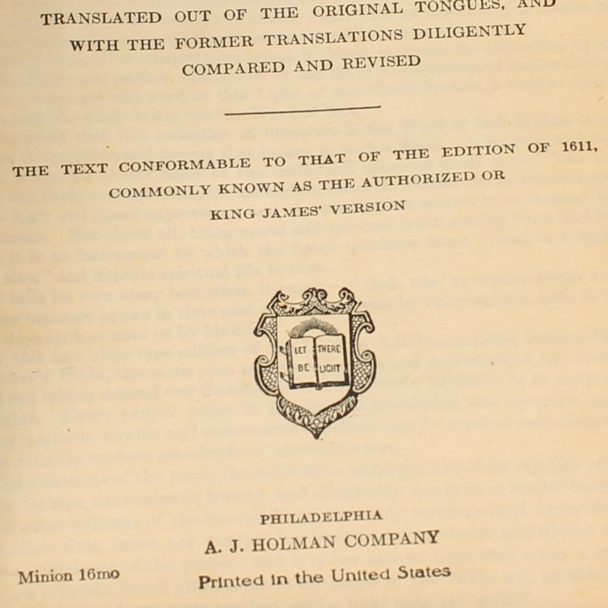 A.J. Holman Pronouncing Holy Bible | King James Version ca. 1934-1936 | Goudsnede