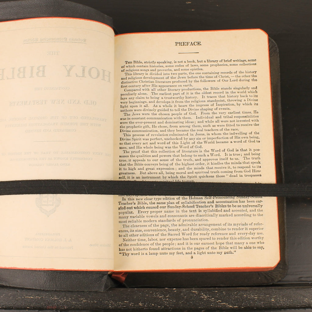 A.J. Holman Pronouncing Holy Bible | King James Version ca. 1934-1936 | Goudsnede