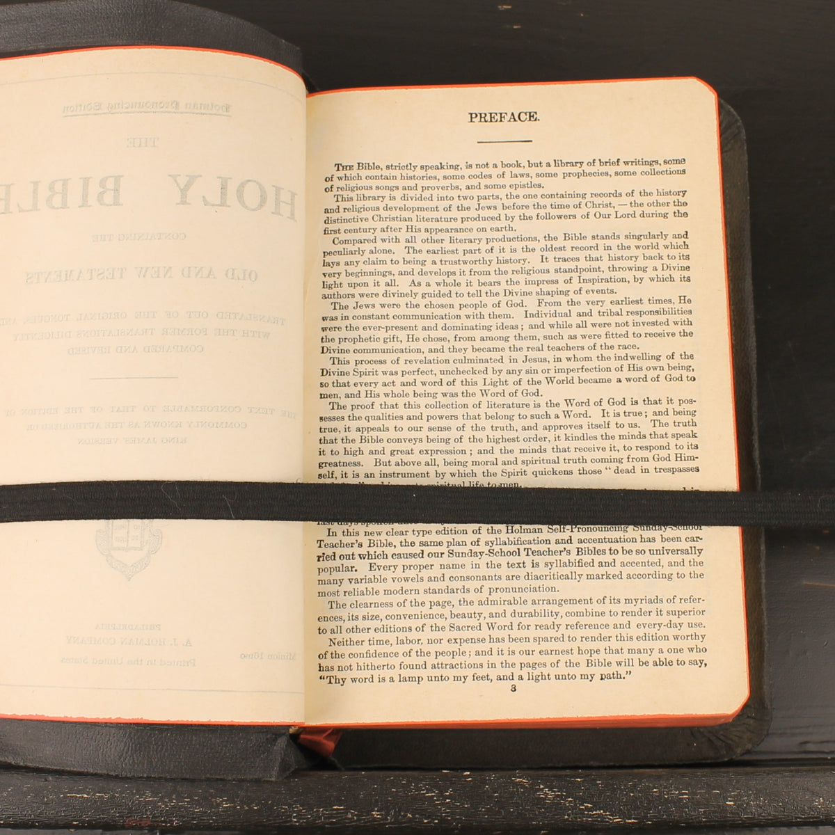 A.J. Holman Pronouncing Holy Bible | King James Version ca. 1934-1936 | Goudsnede