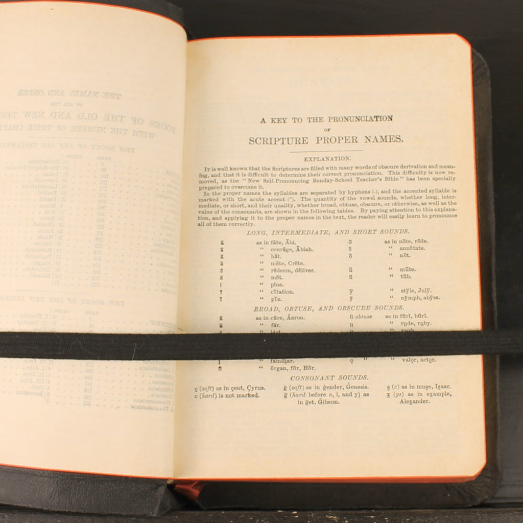 A.J. Holman Pronouncing Holy Bible | King James Version ca. 1934-1936 | Goudsnede