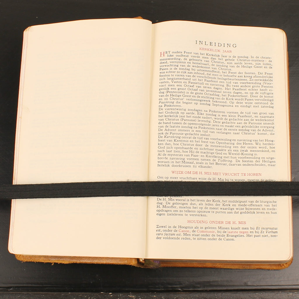 Brepols Dagmissaal 1961 in Originele Leren Etui | Goud op Snede | Luxe Katholiek Missaal