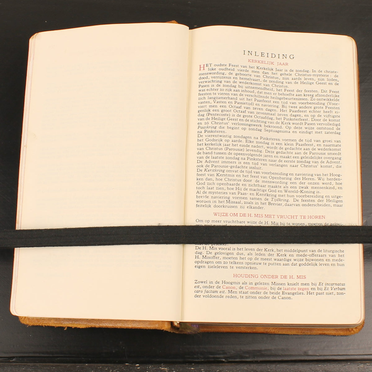 Brepols Dagmissaal 1961 in Originele Leren Etui | Goud op Snede | Luxe Katholiek Missaal