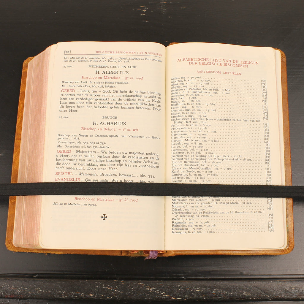Brepols Dagmissaal 1961 in Originele Leren Etui | Goud op Snede | Luxe Katholiek Missaal