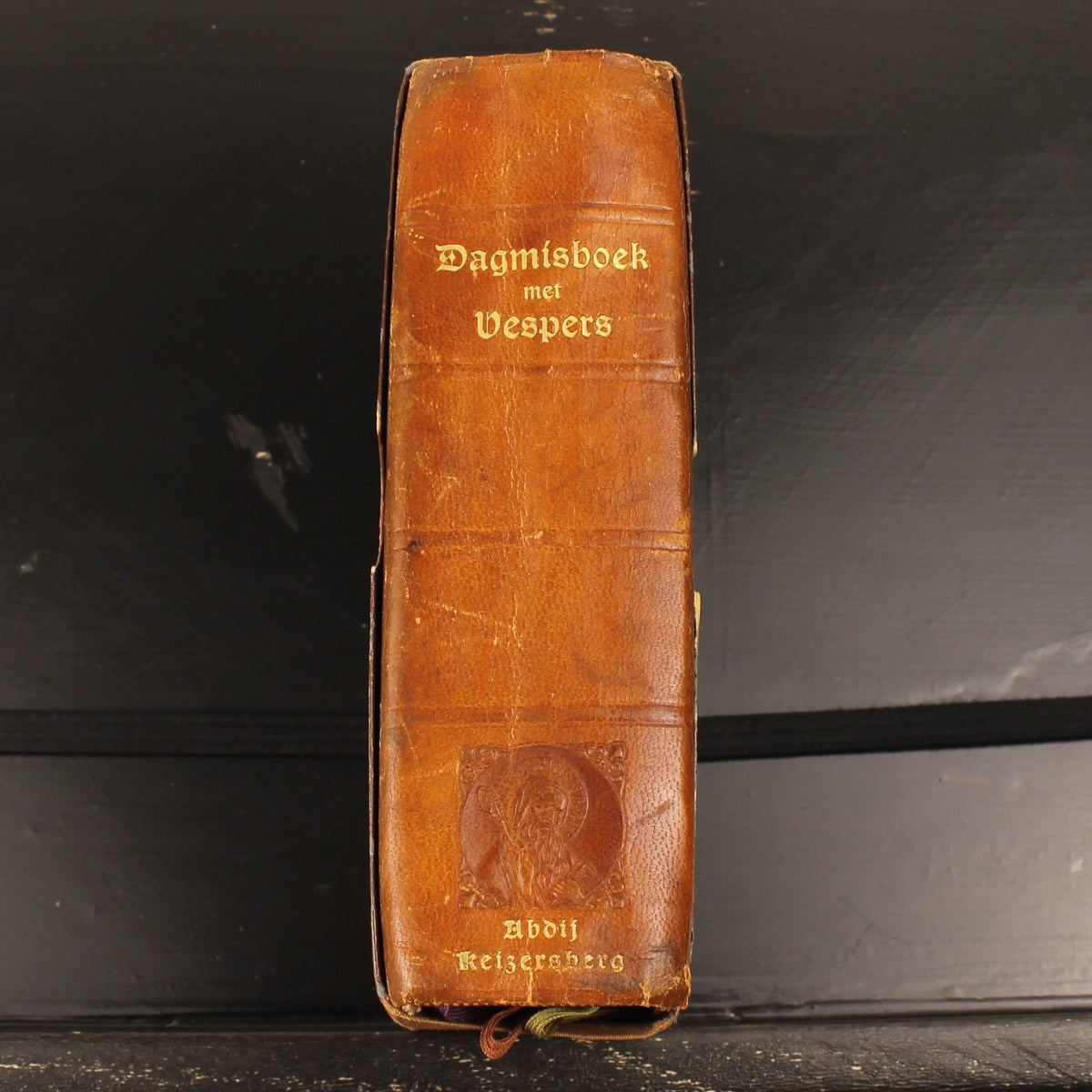 Dagmisboek met Vespers | Leren Katholiek Misboek | Abdij Keizersberg Leuven | ca. 1950-1956