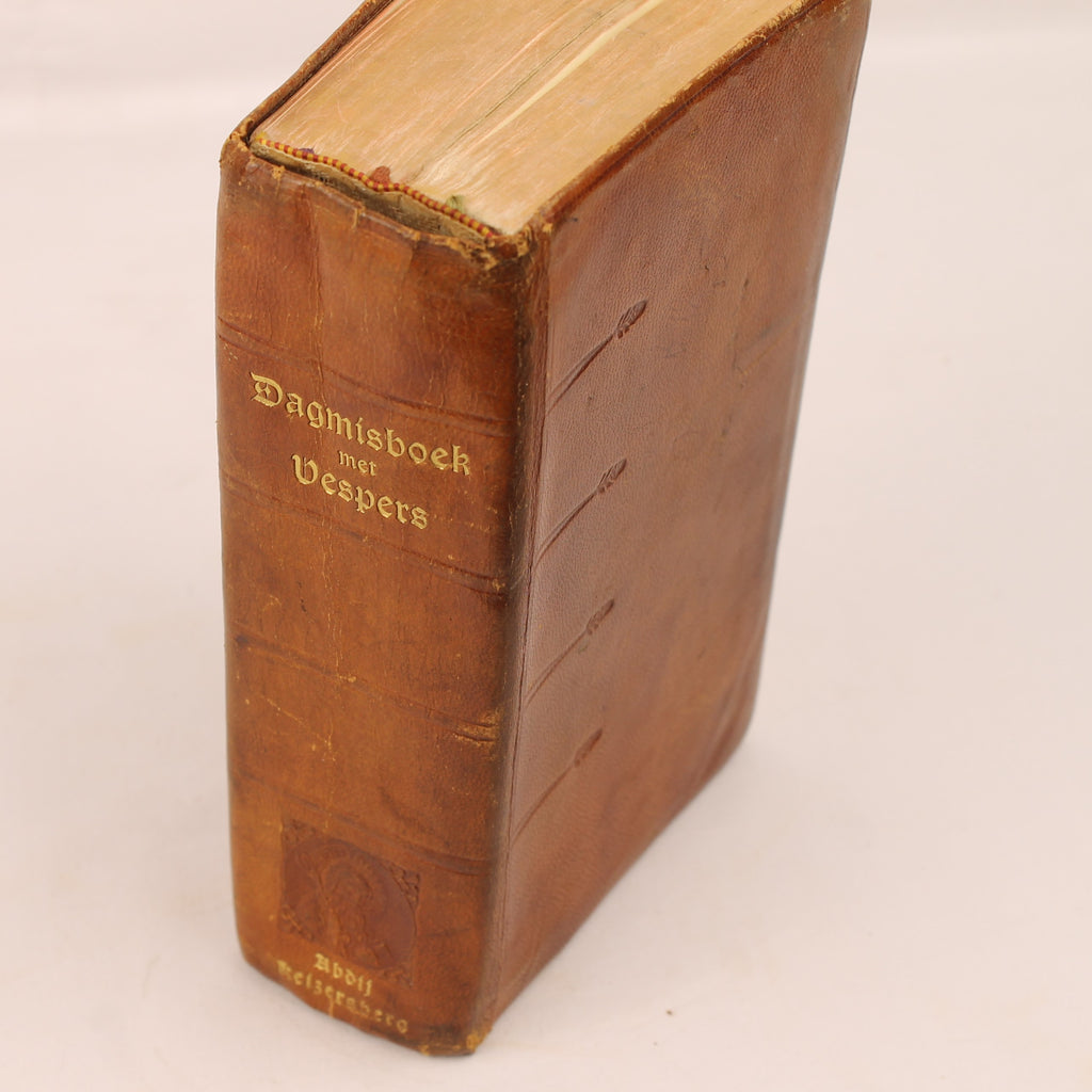 Dagmisboek met Vespers | Leren Katholiek Misboek | Abdij Keizersberg Leuven | ca. 1950-1956