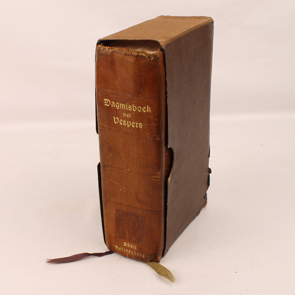 Dagmisboek met Vespers | Leren Katholiek Misboek | Abdij Keizersberg Leuven | ca. 1950-1956
