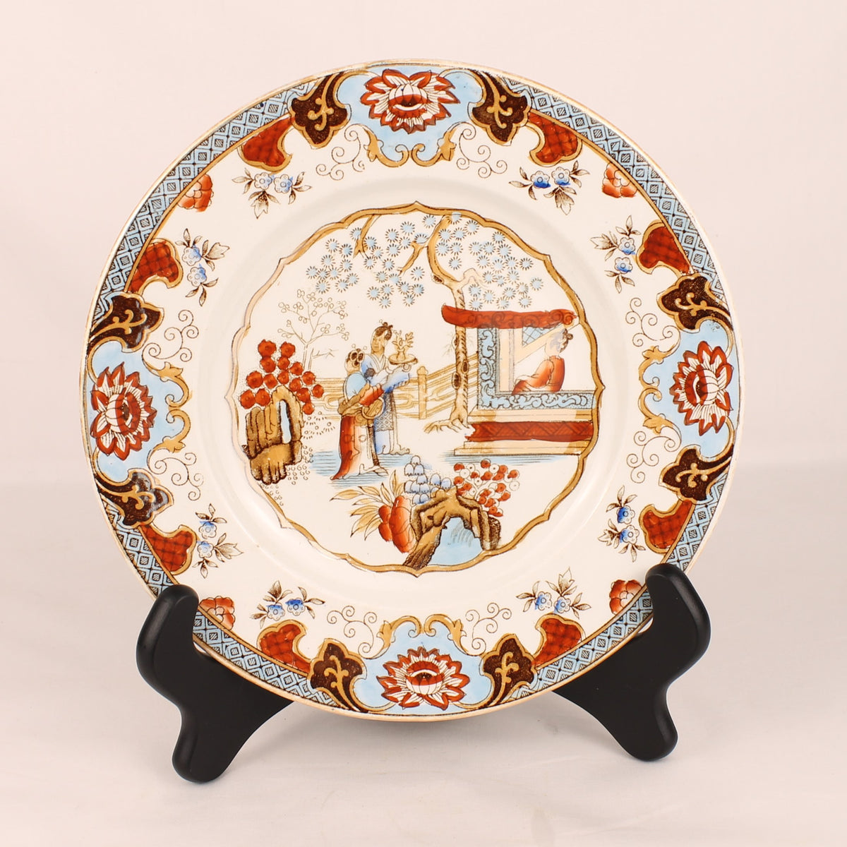 Petrus Regout & Co Maastricht Canton Bord | Nederlands Transferware | ca. 1895-1915 | Ø 20,5 cm
