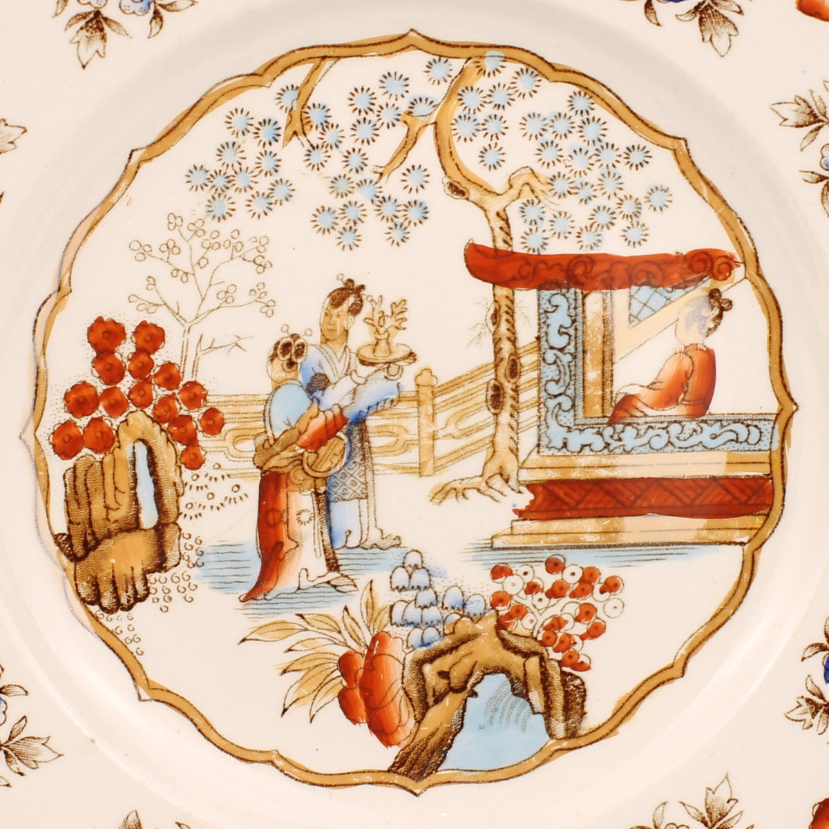 Petrus Regout & Co Maastricht Canton Bord | Nederlands Transferware | ca. 1895-1915 | Ø 20,5 cm